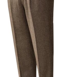 Men's Winter Retro Woolen Gurkha Pant Straight Flat Front Chino High Waist Tapered Leg Rolled Pants,Two Styles