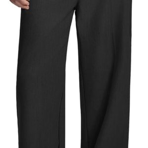 Mens Baggy Dress Pants Old Money Vintage Pleated Wide Leg Pants Summer Casual Slacks Relaxed Fit Trousers