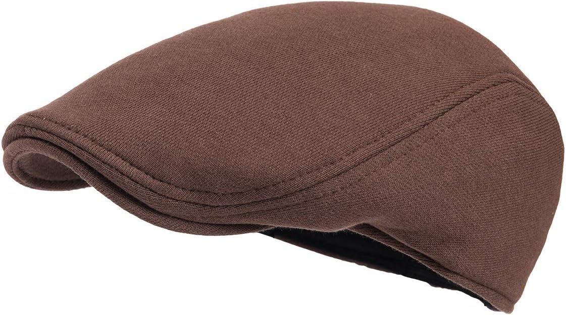 Men Cotton Newsboy Cap Soft Fit Cabbie Hat